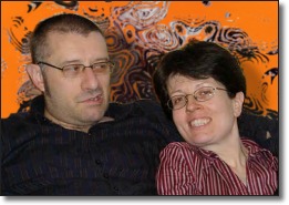 Alan y Alys en Navidad, después de algunas copas...