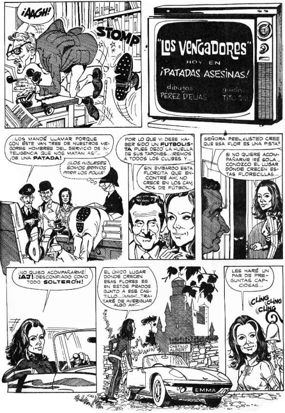 Los Vengadores. Hoy en: ¡Patadas Asesinas!  Rico Tipo Extra, diciembre de 1968