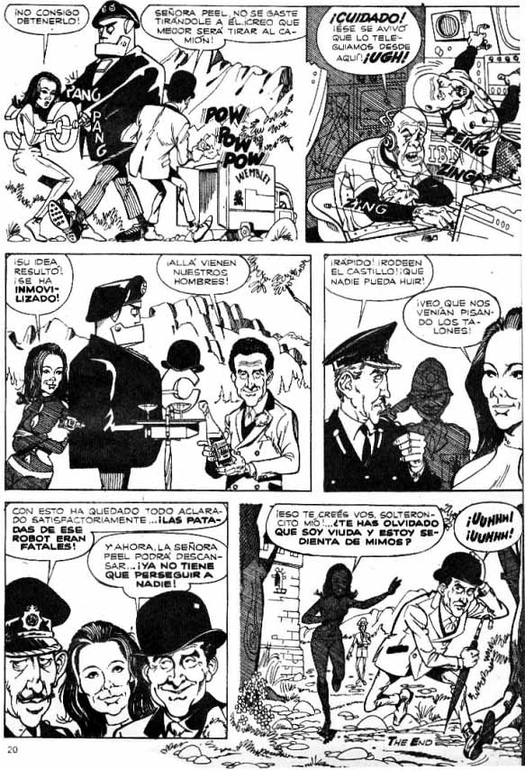 Los Vengadores. Hoy en: ¡Patadas Asesinas!  Rico Tipo Extra, diciembre de 1968