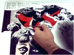 Magnífica ilustración de Bellamy, en pleno proceso de entitado.