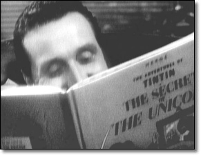 Steed disfrutando los improperios del Capitán Haddock, en The Outside In Man